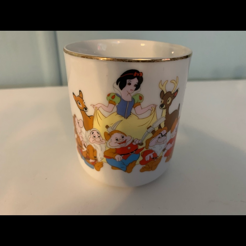 Disney Snow White & Seven Dwarfs Tea Coffee Cup Vintage Japan